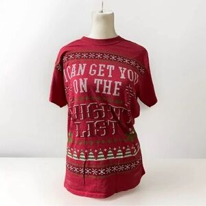 I Can Get You On The Naughty List Christmas Tshirt Size Small